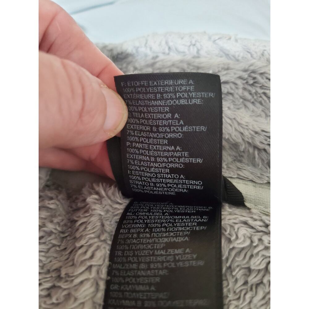 The North Face Women’s XS Gray Osito Full Zip Fleece Jacket Pink Logo Soft - Picture 4 of 13
